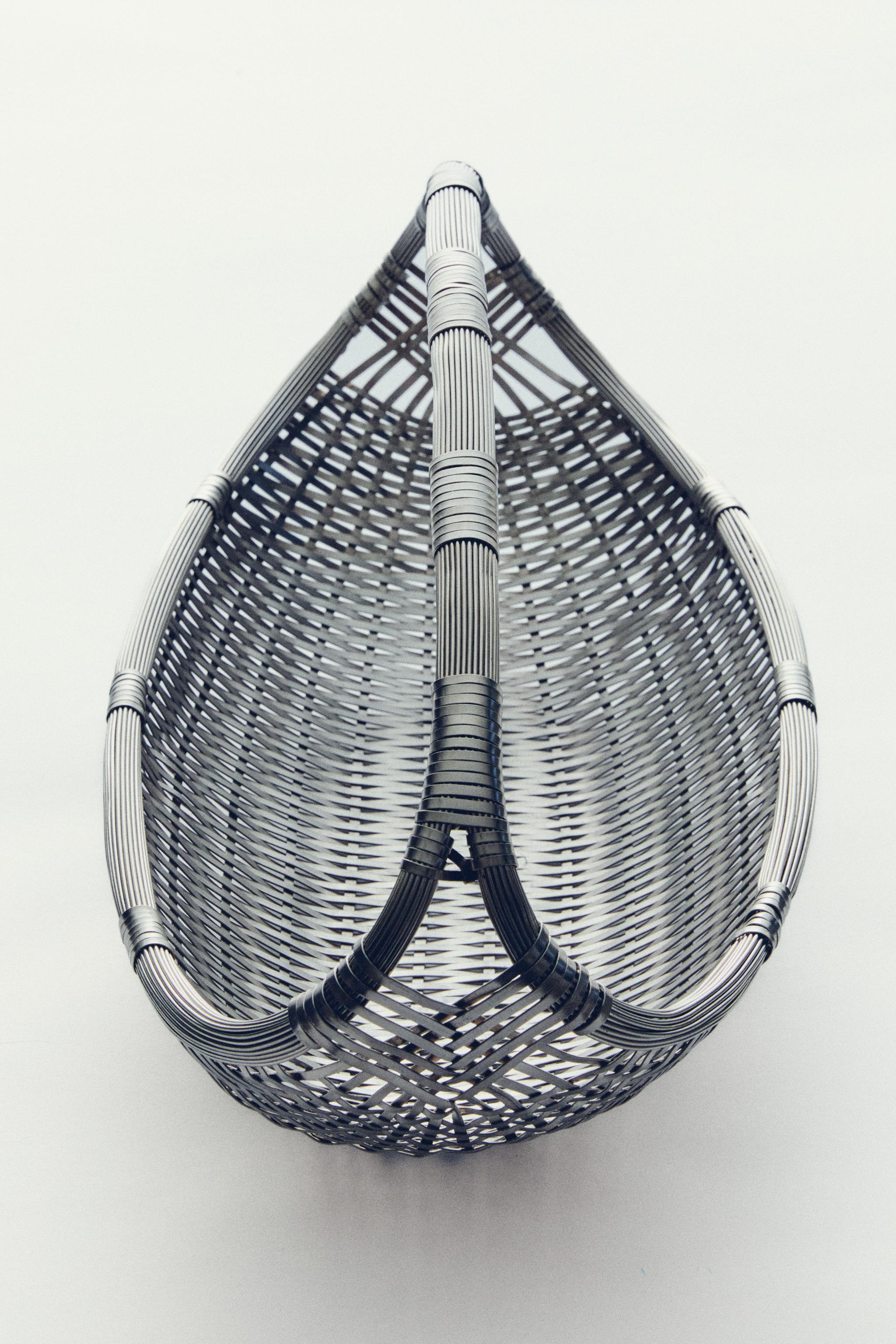 WOVEN METAL BASKET LOW I COLIN KING